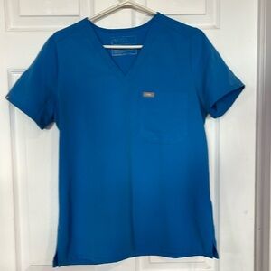 Figs Catarina scrub top - Royal blue sz small